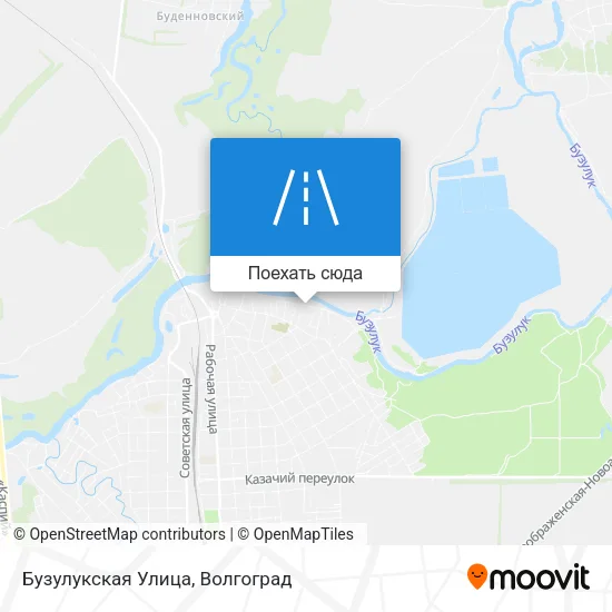 Карта Бузулукская Улица