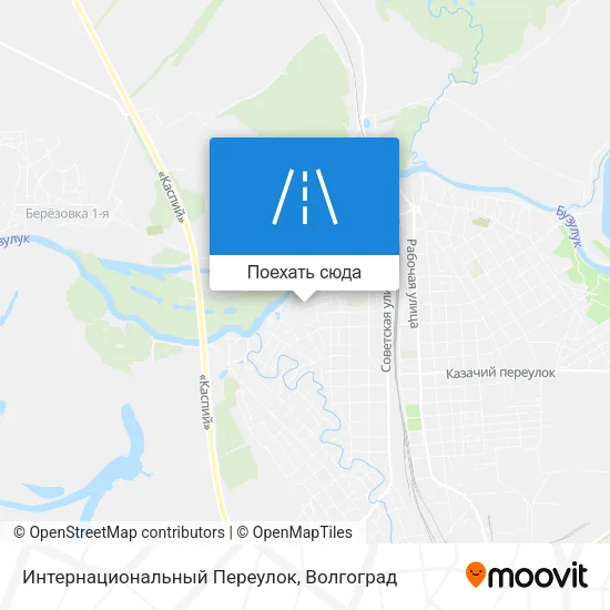 Карта Интернациональный Переулок