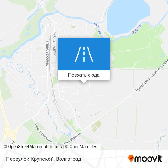 Карта Переулок Крупской