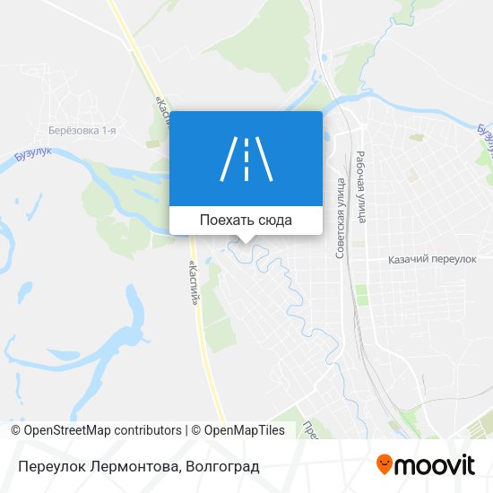 Карта Переулок Лермонтова