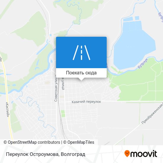 Карта Переулок Остроумова