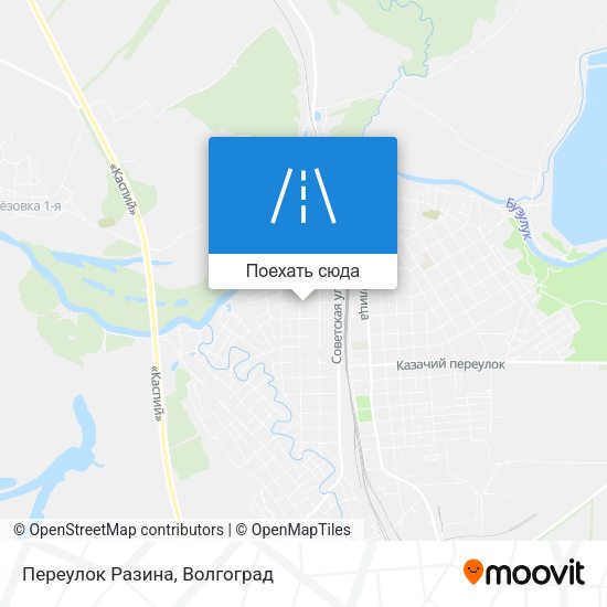 Карта Переулок Разина