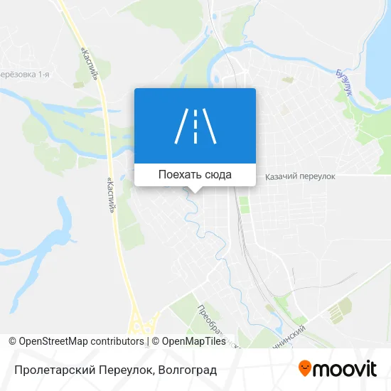 Карта Пролетарский Переулок
