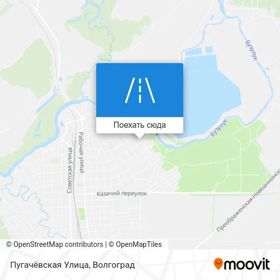 Карта Пугачёвская Улица