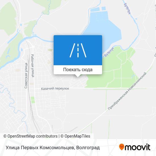 Карта Улица Первых Комсомольцев