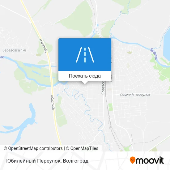 Карта Юбилейный Переулок