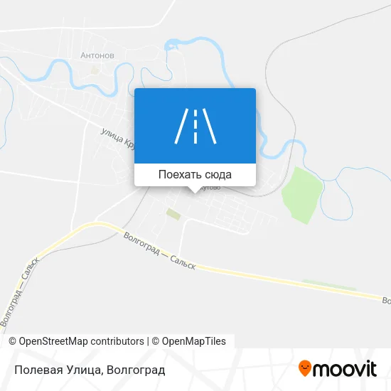 Карта Полевая Улица