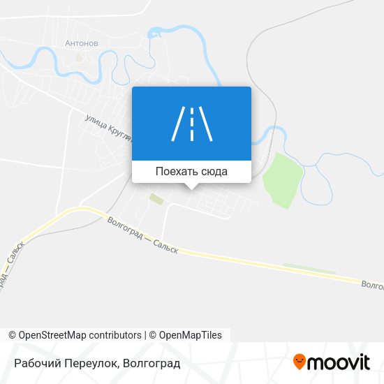 Карта Рабочий Переулок