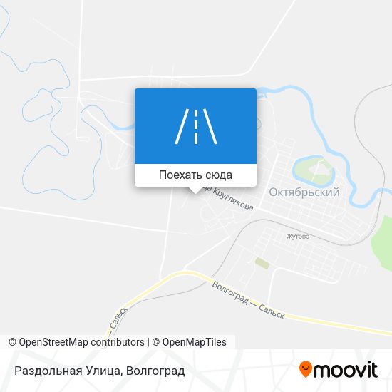 Карта Раздольная Улица