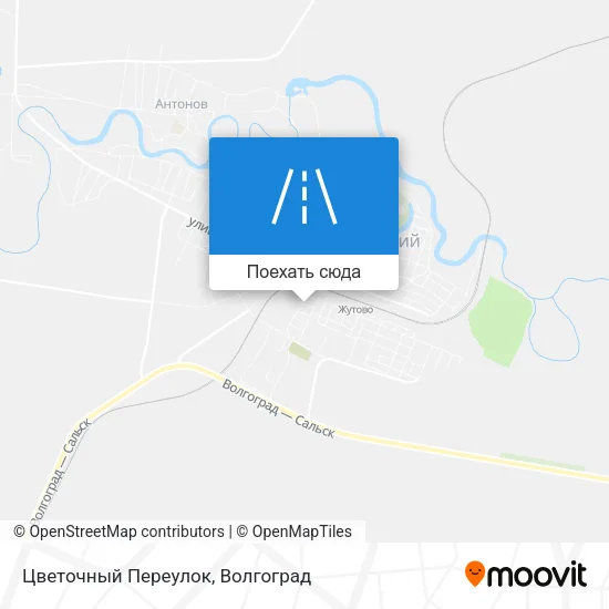 Карта Цветочный Переулок