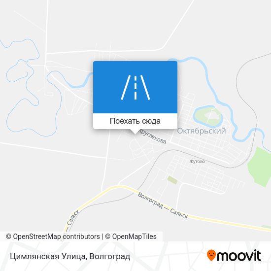 Карта Цимлянская Улица