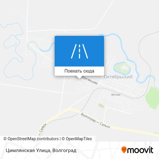 Карта Цимлянская Улица