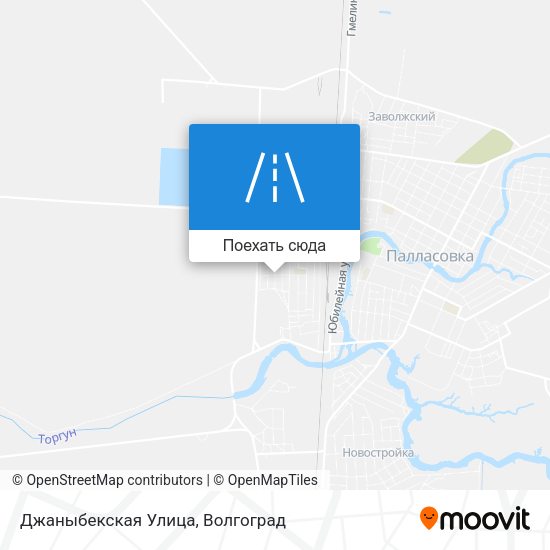 Карта Джаныбекская Улица