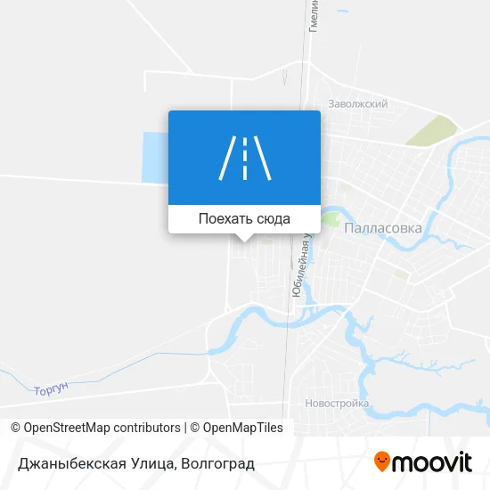 Карта Джаныбекская Улица