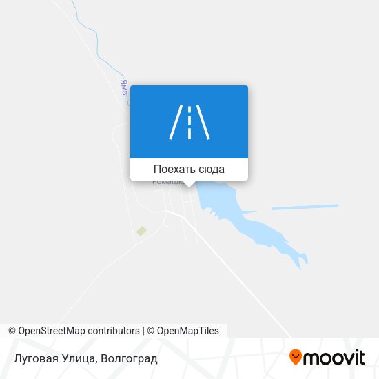 Карта Луговая Улица