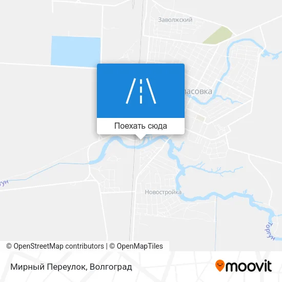 Карта Мирный Переулок