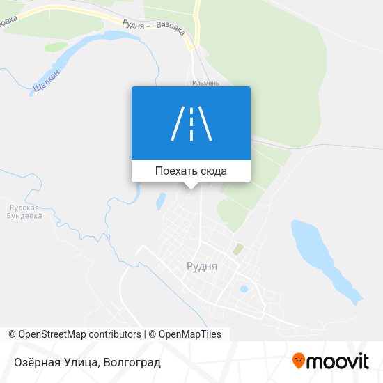 Карта Озёрная Улица