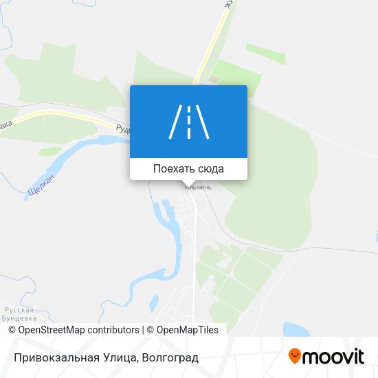 Карта Привокзальная Улица