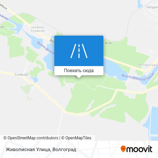 Карта Живописная Улица