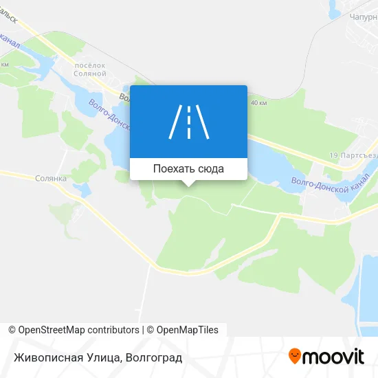 Карта Живописная Улица