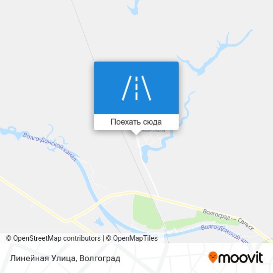 Карта Линейная Улица
