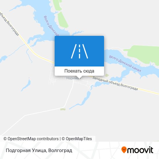 Карта Подгорная Улица