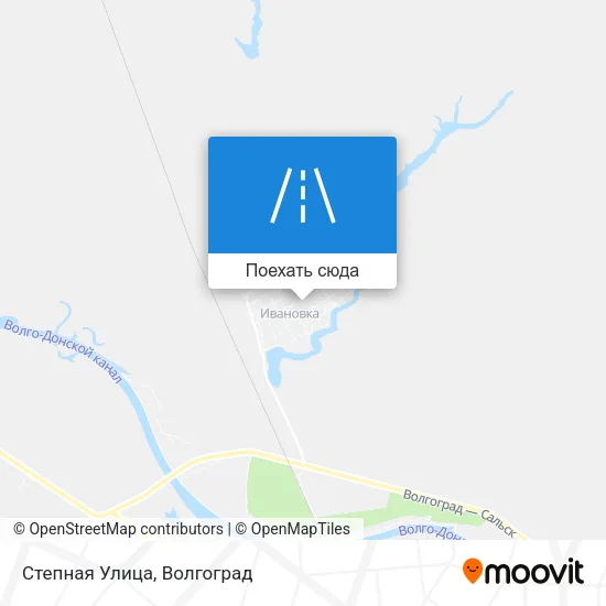 Карта Степная Улица