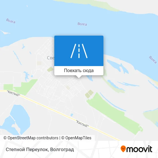 Карта Степной Переулок