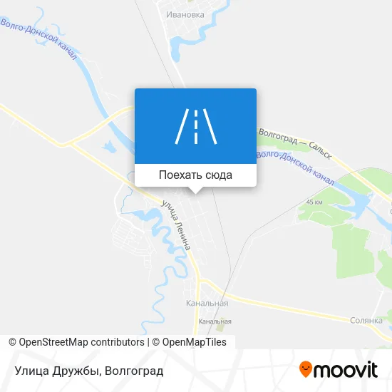 Карта Улица Дружбы