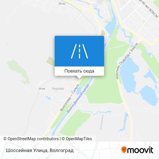 Карта Шоссейная Улица
