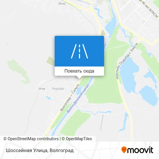Карта Шоссейная Улица