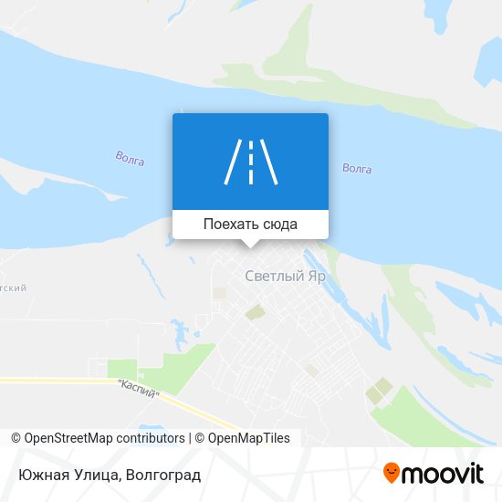 Карта Южная Улица