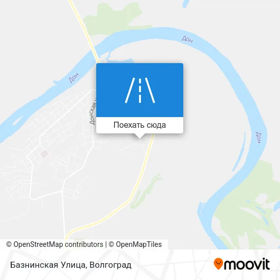 Карта Базнинская Улица