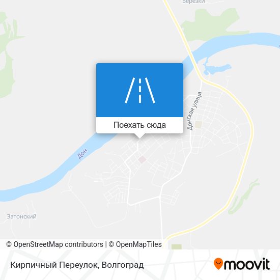 Карта Кирпичный Переулок