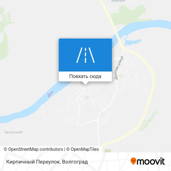 Карта Кирпичный Переулок