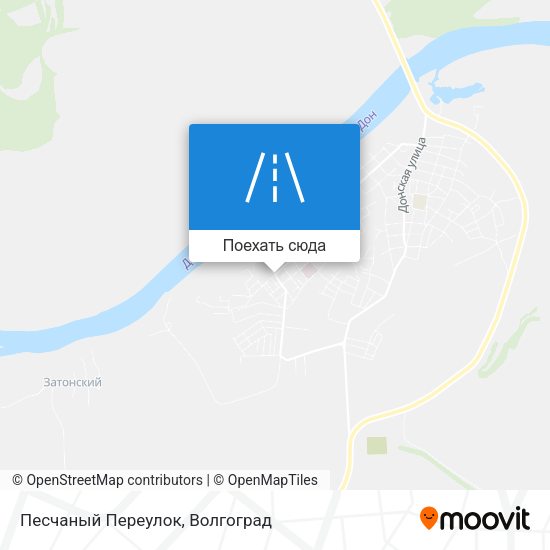 Карта Песчаный Переулок