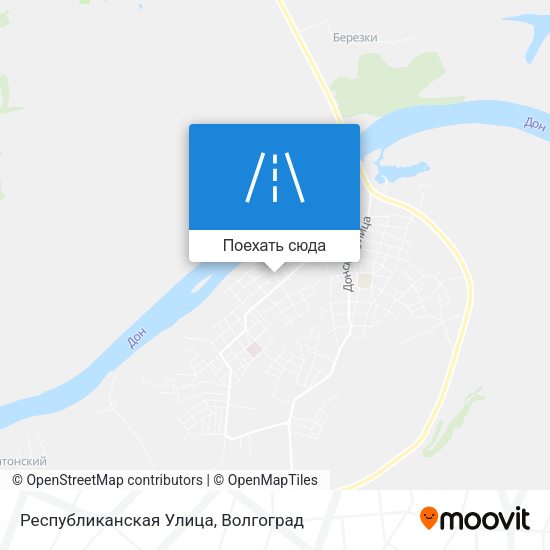 Карта Республиканская Улица