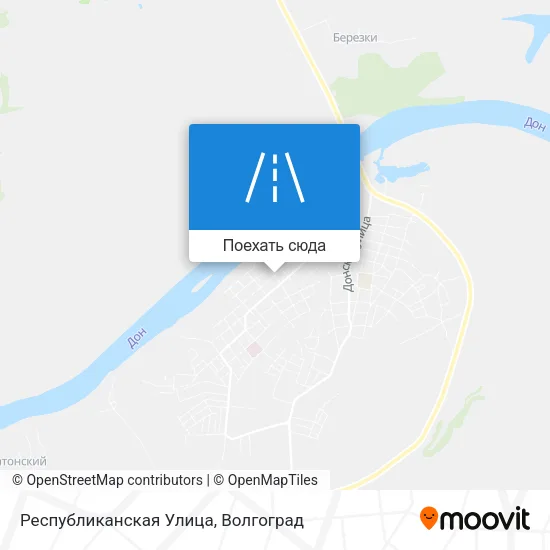 Карта Республиканская Улица