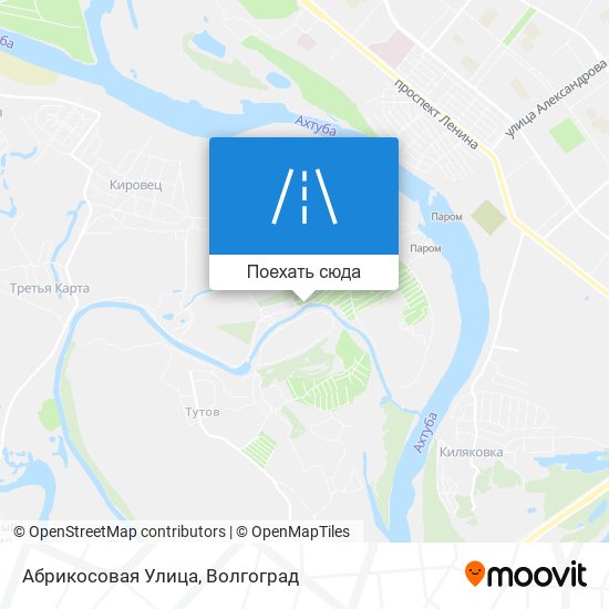 Карта Абрикосовая Улица