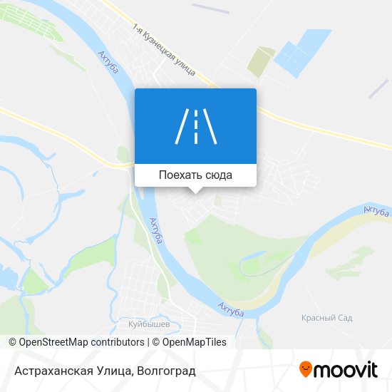 Карта Астраханская Улица