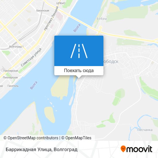 Карта Баррикадная Улица