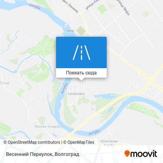 Карта Весенний Переулок