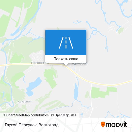 Карта Глухой Переулок