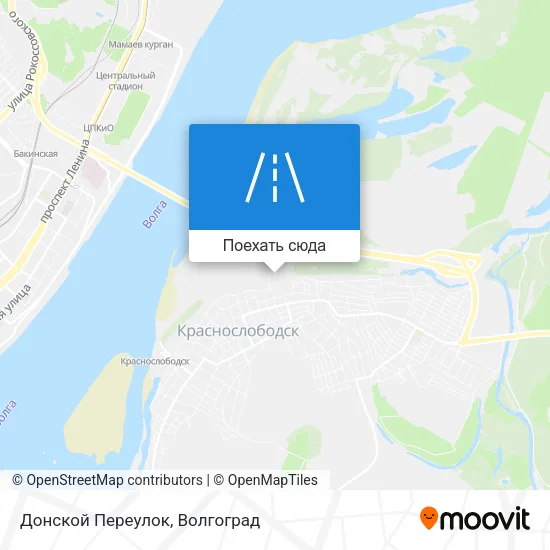 Карта Донской Переулок