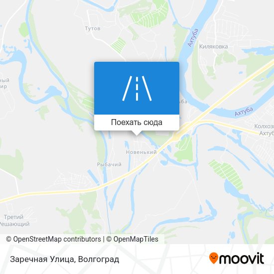 Карта Заречная Улица