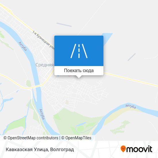 Карта Кавказская Улица