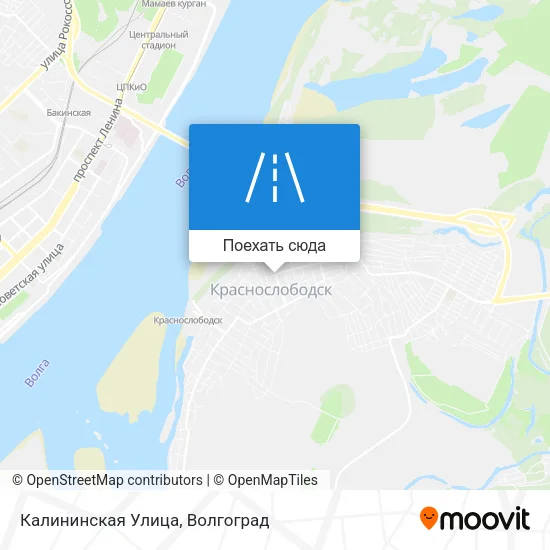Карта Калининская Улица