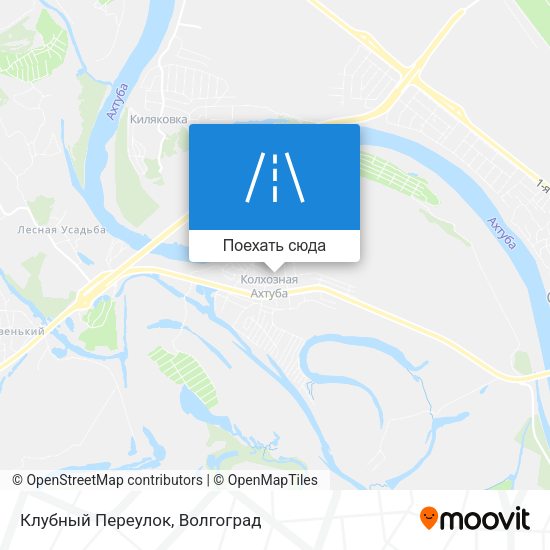 Карта Клубный Переулок