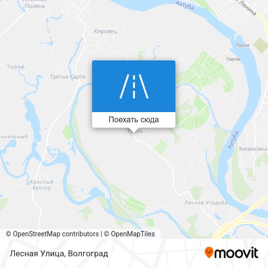 Карта Лесная Улица