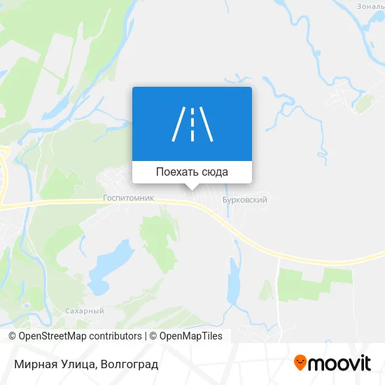 Карта Мирная Улица